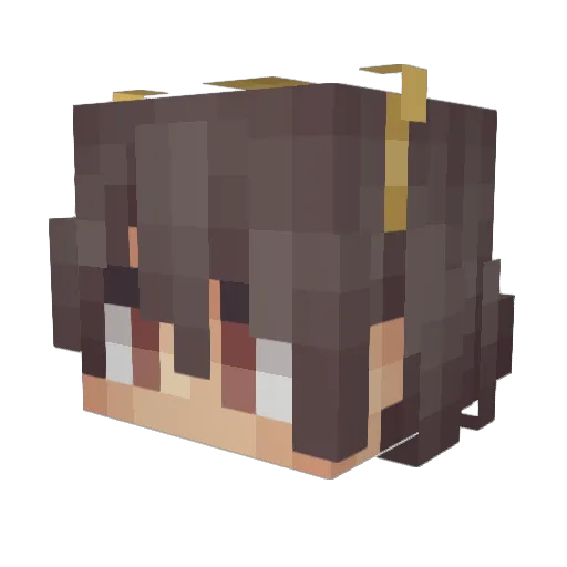 ACE_DustofStars Minecraft avatar head, 3D render