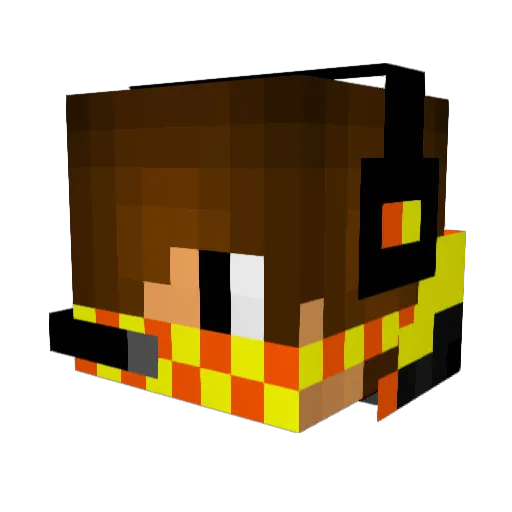 ACGDoesMinecraft Minecraft avatar head, 3D render