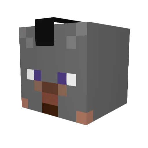 ACHILLES1996 Minecraft avatar head, 3D render