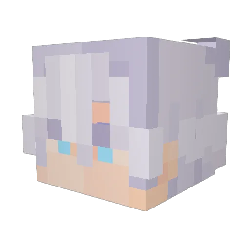 ACIDMARTIN0 Minecraft avatar head, 3D render