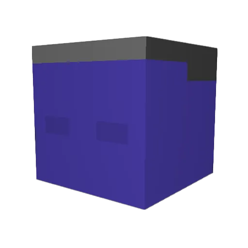 ACLWXH Minecraft avatar head, 3D render