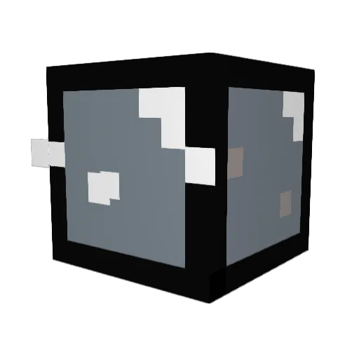 ACRECES Minecraft avatar head, 3D render