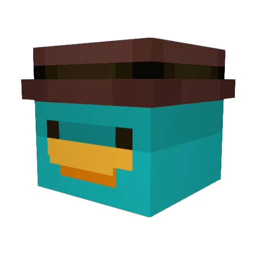 ACRule Minecraft avatar head, 3D render