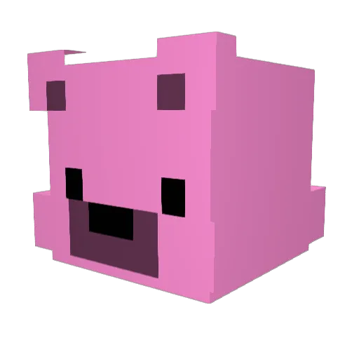 ACTIVEKREW Minecraft avatar head, 3D render