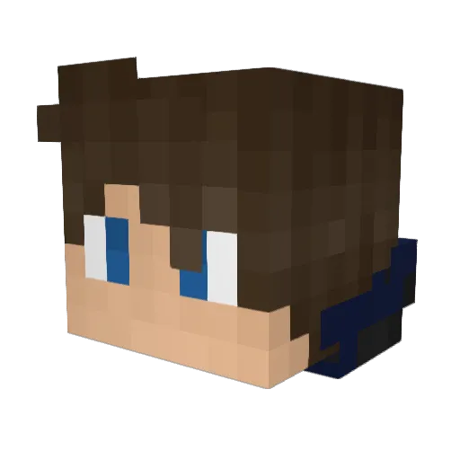 ACTreeK Minecraft avatar head, 3D render