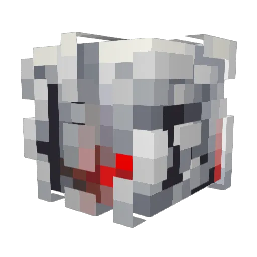 AC_G3N1U5 Minecraft avatar head, 3D render