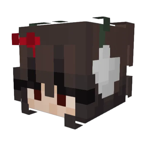 AC_GGY Minecraft avatar head, 3D render