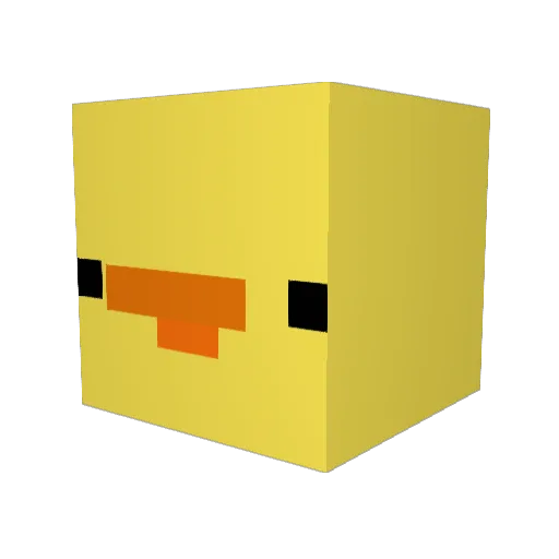 AC_Globe Minecraft avatar head, 3D render