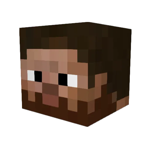 AC_pouwup_333 Minecraft avatar head, 3D render