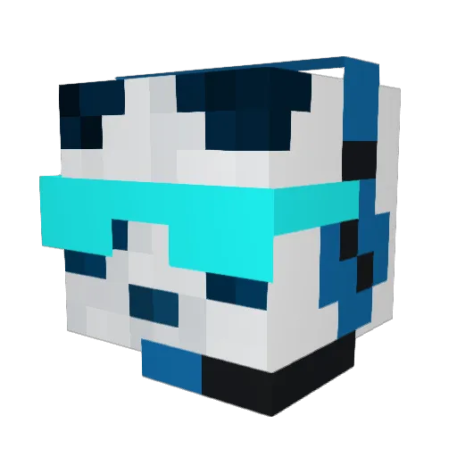 ACerberus Minecraft avatar head, 3D render