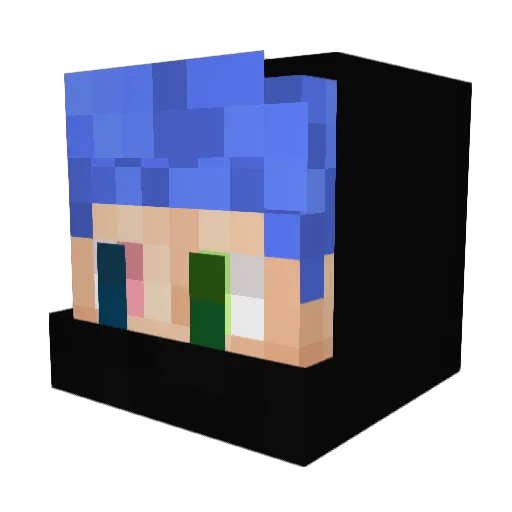 AChepinoga Minecraft avatar head, 3D render