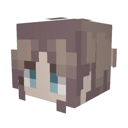 ACilantroLeaf Minecraft avatar head, 3D render