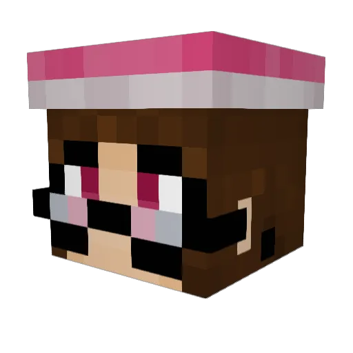 ACrashinTime Minecraft avatar head, 3D render