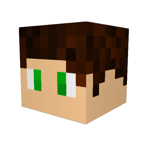 ACreativeName178 Minecraft avatar head, 3D render