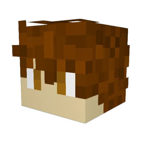ACscouter Minecraft avatar head, 3D render