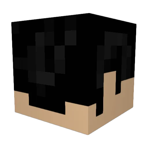 ACuteIncel69 Minecraft avatar head, 3D render