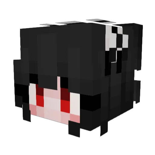 ACuteUserName Minecraft avatar head, 3D render