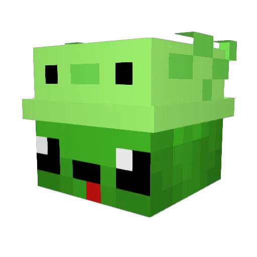AD03Hydra Minecraft avatar head, 3D render