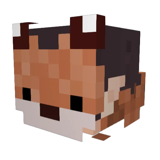 AD4M_06 Minecraft avatar head, 3D render