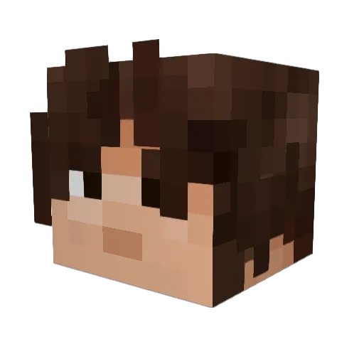 ADAN_ELO Minecraft avatar head, 3D render