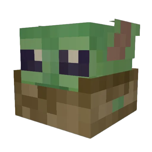ADAlort12 Minecraft avatar head, 3D render
