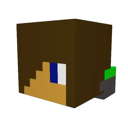 ADBALLIN23 Minecraft avatar head, 3D render