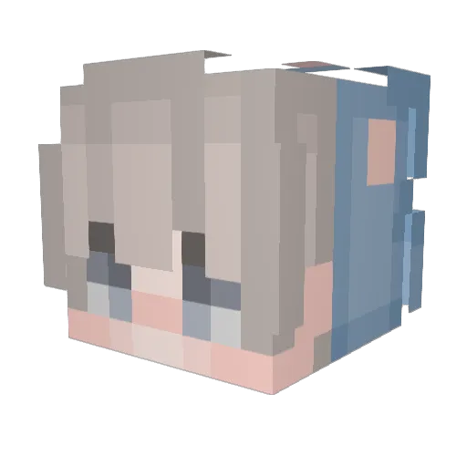 ADD1n_ Minecraft avatar head, 3D render
