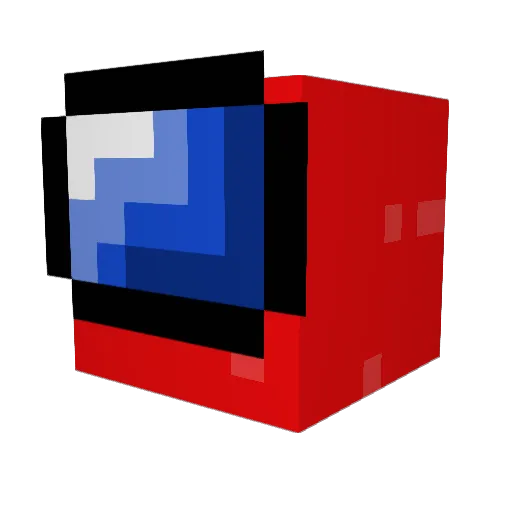 ADDIDAB Minecraft avatar head, 3D render