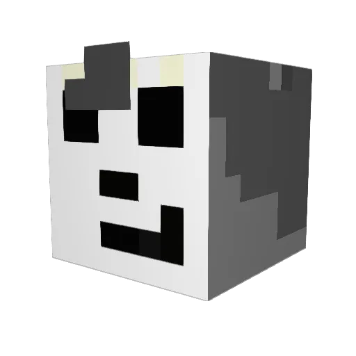 ADDIIOO Minecraft avatar head, 3D render