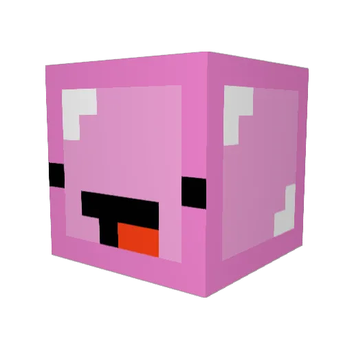 ADDI_T Minecraft avatar head, 3D render