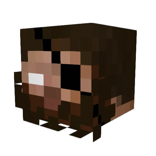 ADDMAN21 Minecraft avatar head, 3D render