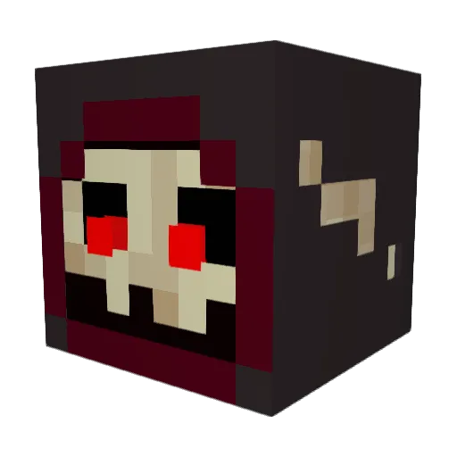 ADD_02 Minecraft avatar head, 3D render