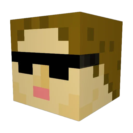 ADEDERICK18 Minecraft avatar head, 3D render