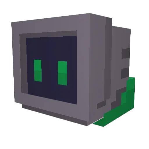 ADET_ Minecraft avatar head, 3D render
