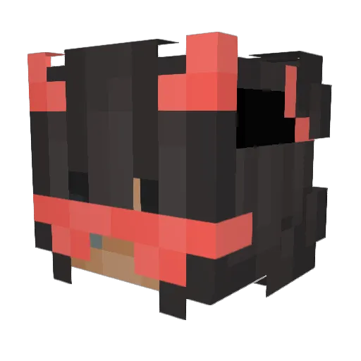 ADFrost Minecraft avatar head, 3D render