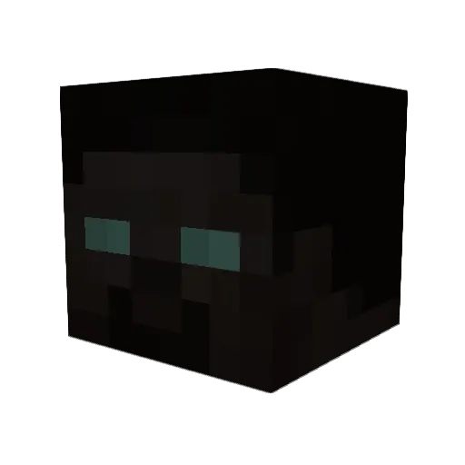 ADHDHDMI Minecraft avatar head, 3D render