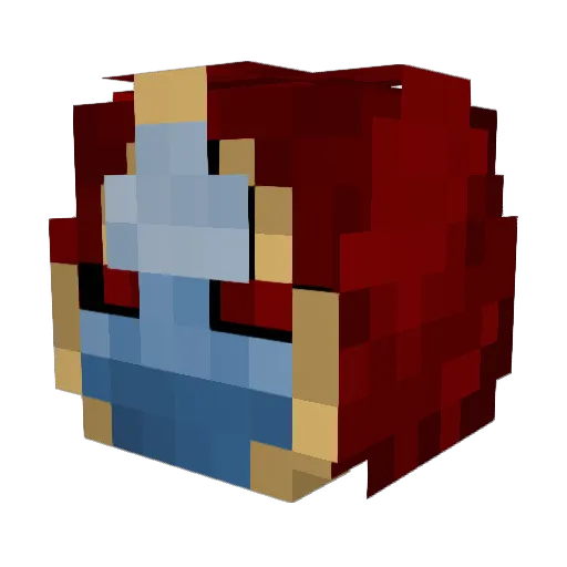 ADHDad7 Minecraft avatar head, 3D render