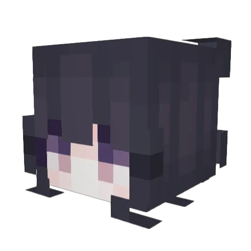 ADIEU0106 Minecraft avatar head, 3D render