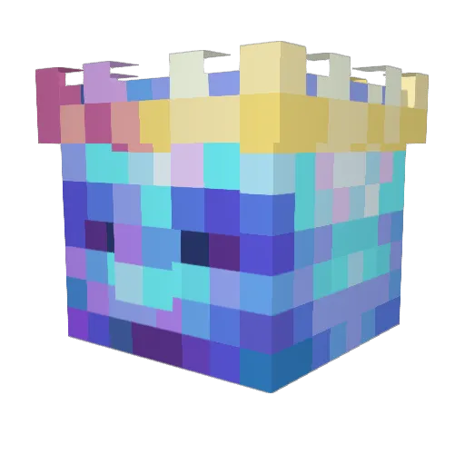 ADOKAA Minecraft avatar head, 3D render
