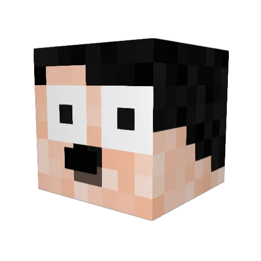 ADOLFHITI_ER Minecraft avatar head, 3D render