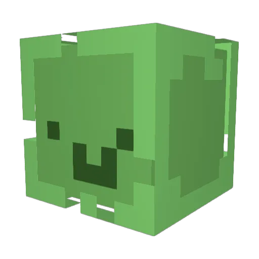 ADORET Minecraft avatar head, 3D render