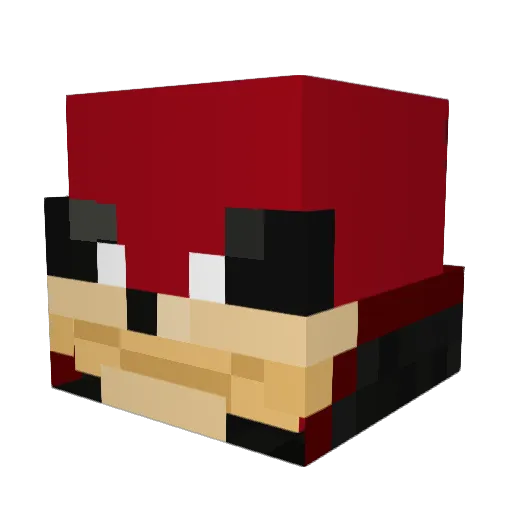 ADP123 Minecraft avatar head, 3D render