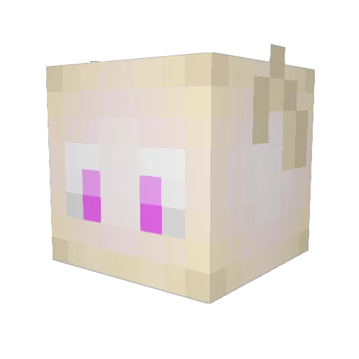 ADRENALISE Minecraft avatar head, 3D render