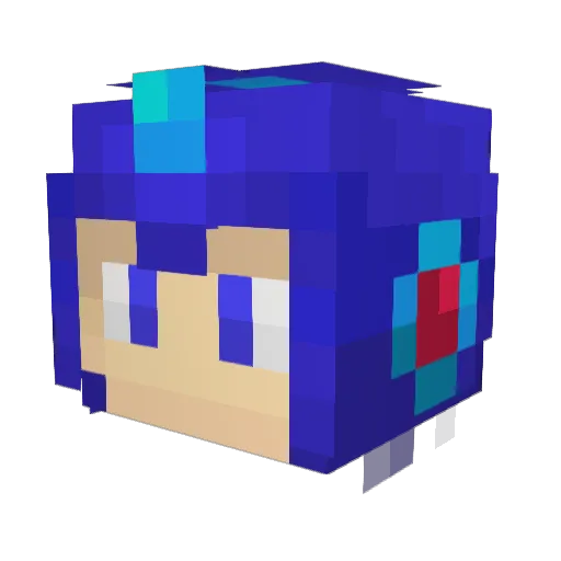 ADRENOCHROME86 Minecraft avatar head, 3D render