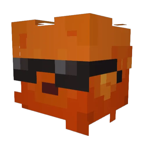 ADRIAN1001213 Minecraft avatar head, 3D render