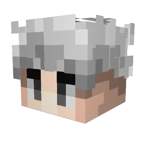 ADRIASS Minecraft avatar head, 3D render