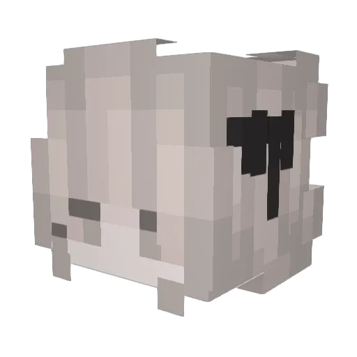ADRainbow Minecraft avatar head, 3D render