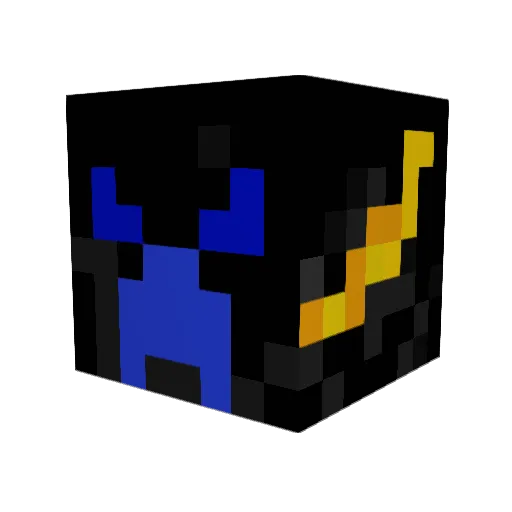 ADSExtreme Minecraft avatar head, 3D render