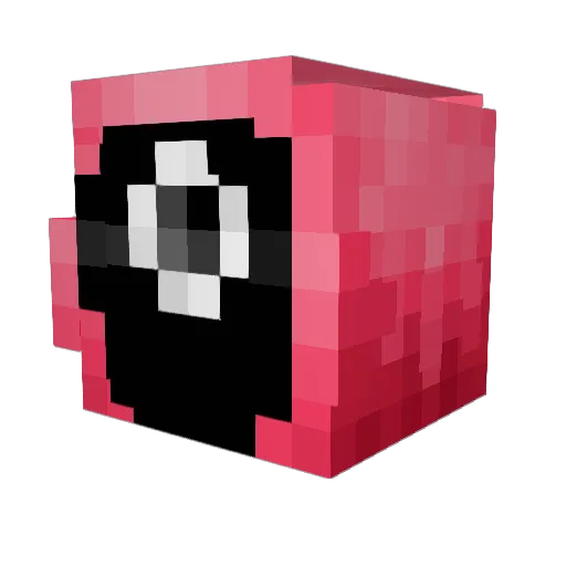 ADTEE_YT Minecraft avatar head, 3D render