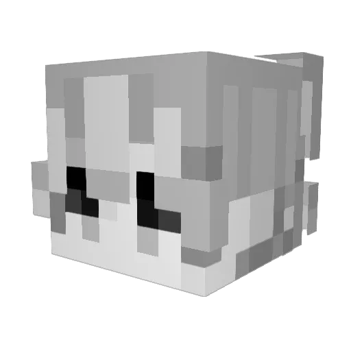 ADVERSEE Minecraft avatar head, 3D render